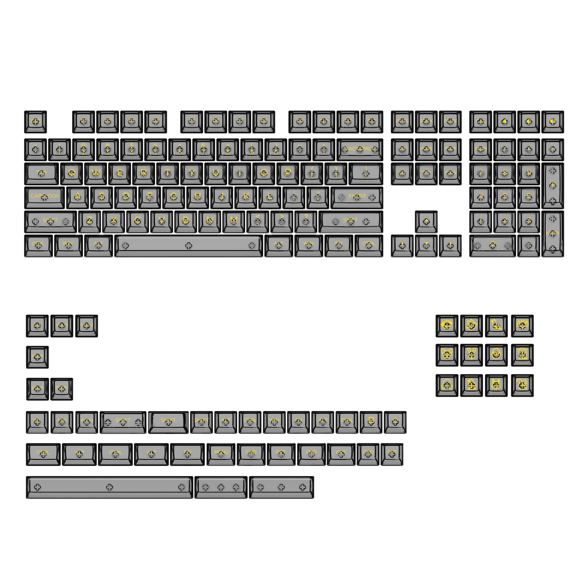 High Transparency Keycaps