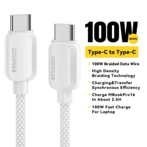 Essager 100W USB Type C To USB C Cable 5A