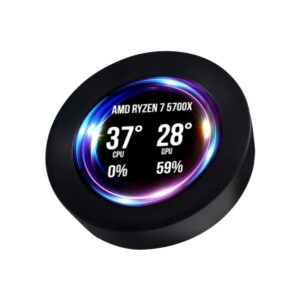 2.1 inch Round IPS LCD Display Secondary Screen Computer CPU GPU Monitor