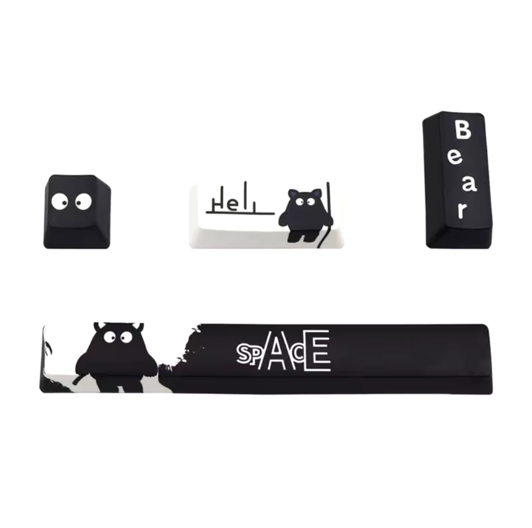 Bear 4 Keycap Keyboard Set Mini