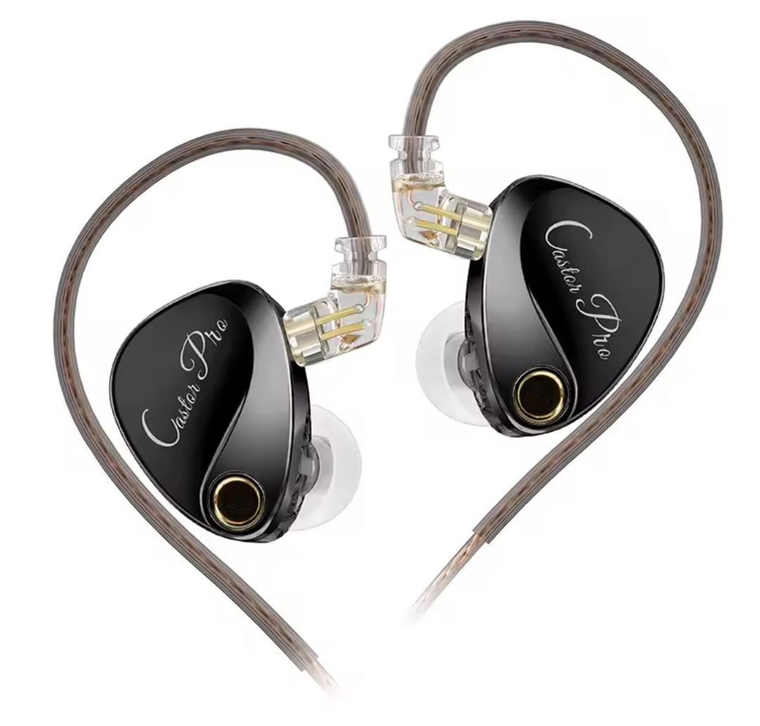 KZ Castor PRO 2DD Dynamic With Mic in Ear Earphones High-end Earphones Hfi Sound Quality Bass Headsets