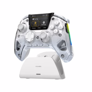 Manba One Ver 2 Wireless PC Controller - Gaming Controller with 2-inch Interactive Screen and Hall-Effect Joystick
