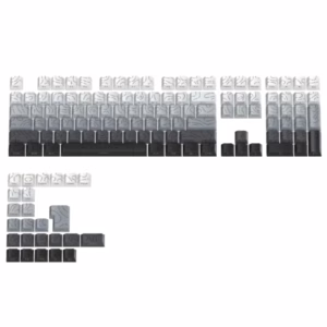 133-Key PBT Keycap Set Compatible with MX Mechanical Keyboards - OEM Profile, Side-Print Backlit Color-Coded Keys